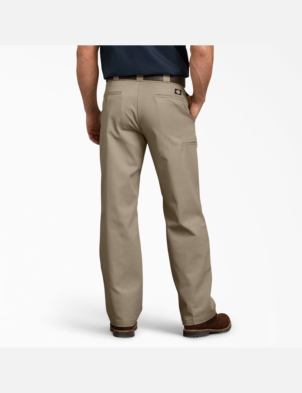 Desert Sand Dickies Relaxed Fit Straight Leg Double Knee Pants | 862QCFXGW