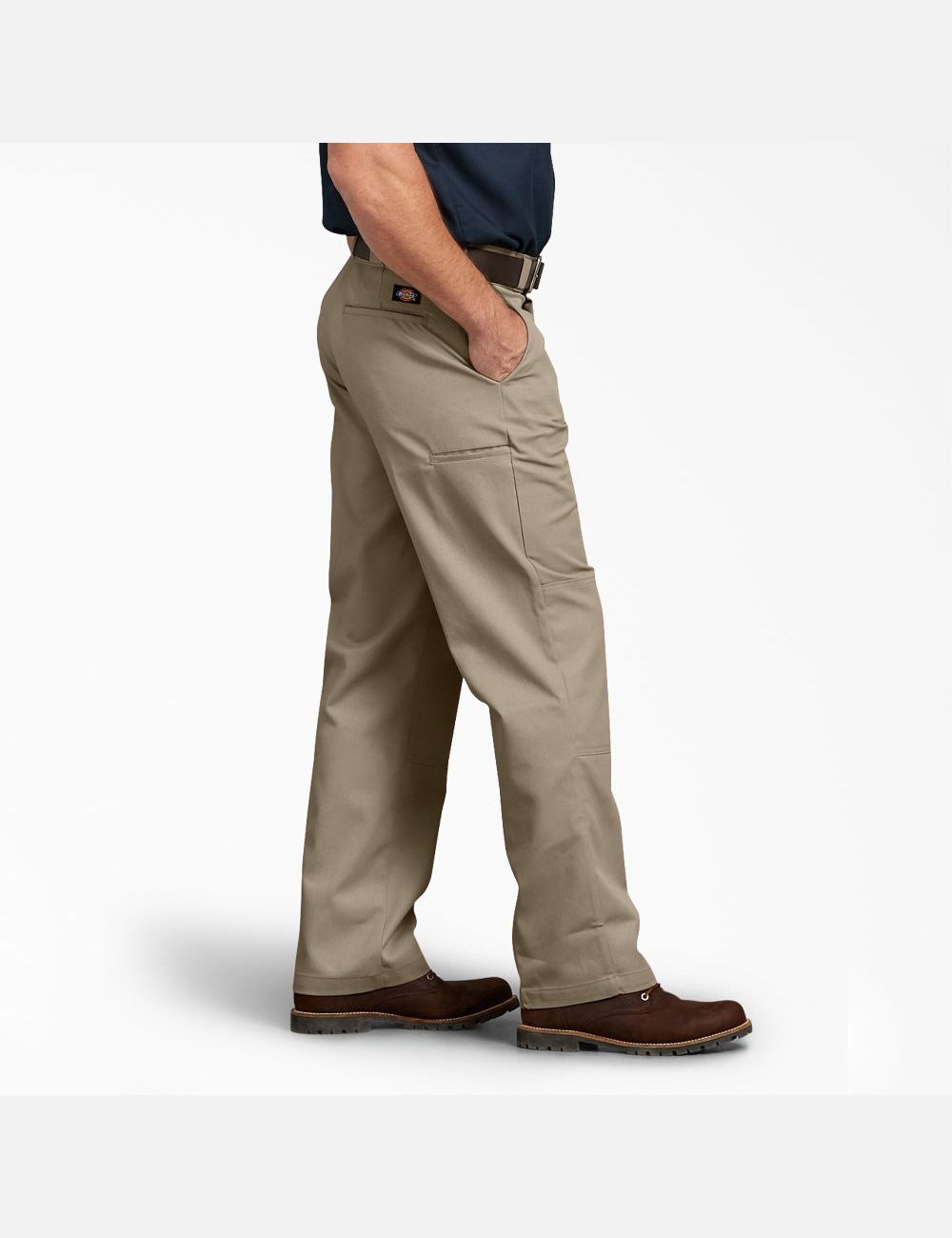 Desert Sand Dickies Relaxed Fit Straight Leg Double Knee Pants | 862QCFXGW