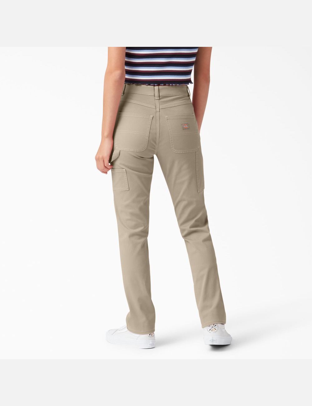 Desert Sand Dickies Roll Hem Carpenter Pants | 542UAFGOQ