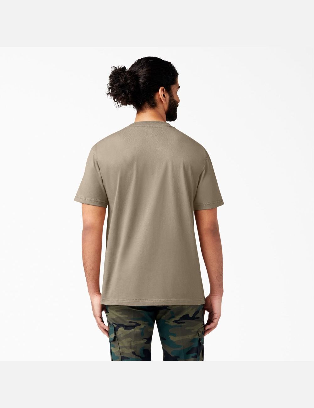 Desert Sand Dickies Short Sleeve Heavyweight T-Shirts | 012QLJWOY