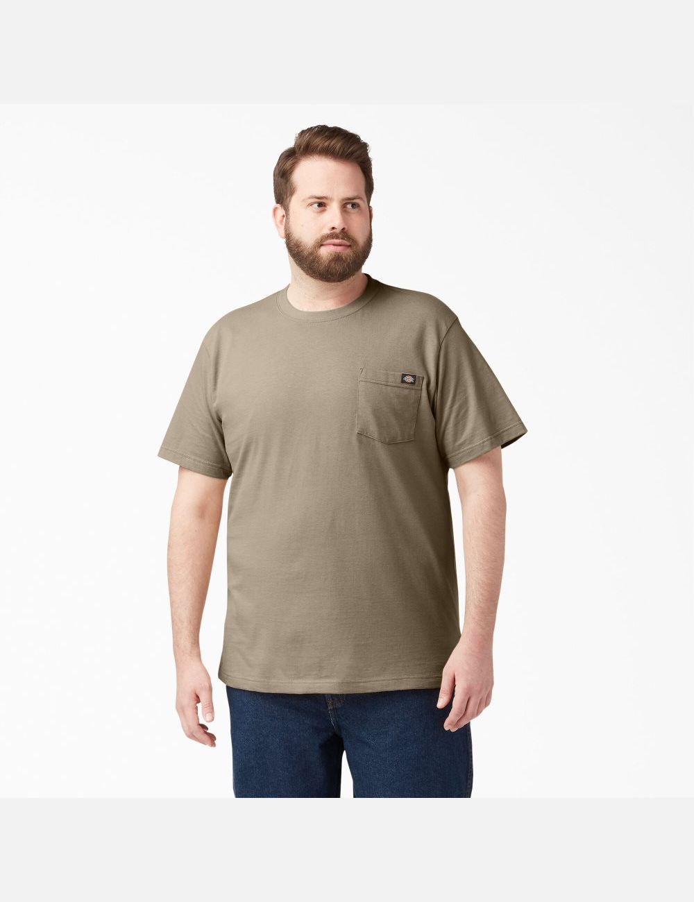 Desert Sand Dickies Short Sleeve Two Packs Shirts | 048TMPLSZ