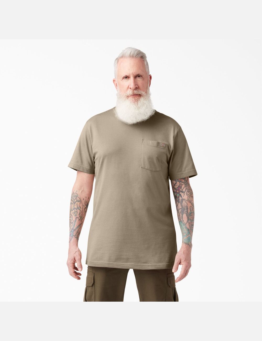 Desert Sand Dickies Short Sleeve Two Packs Shirts | 048TMPLSZ