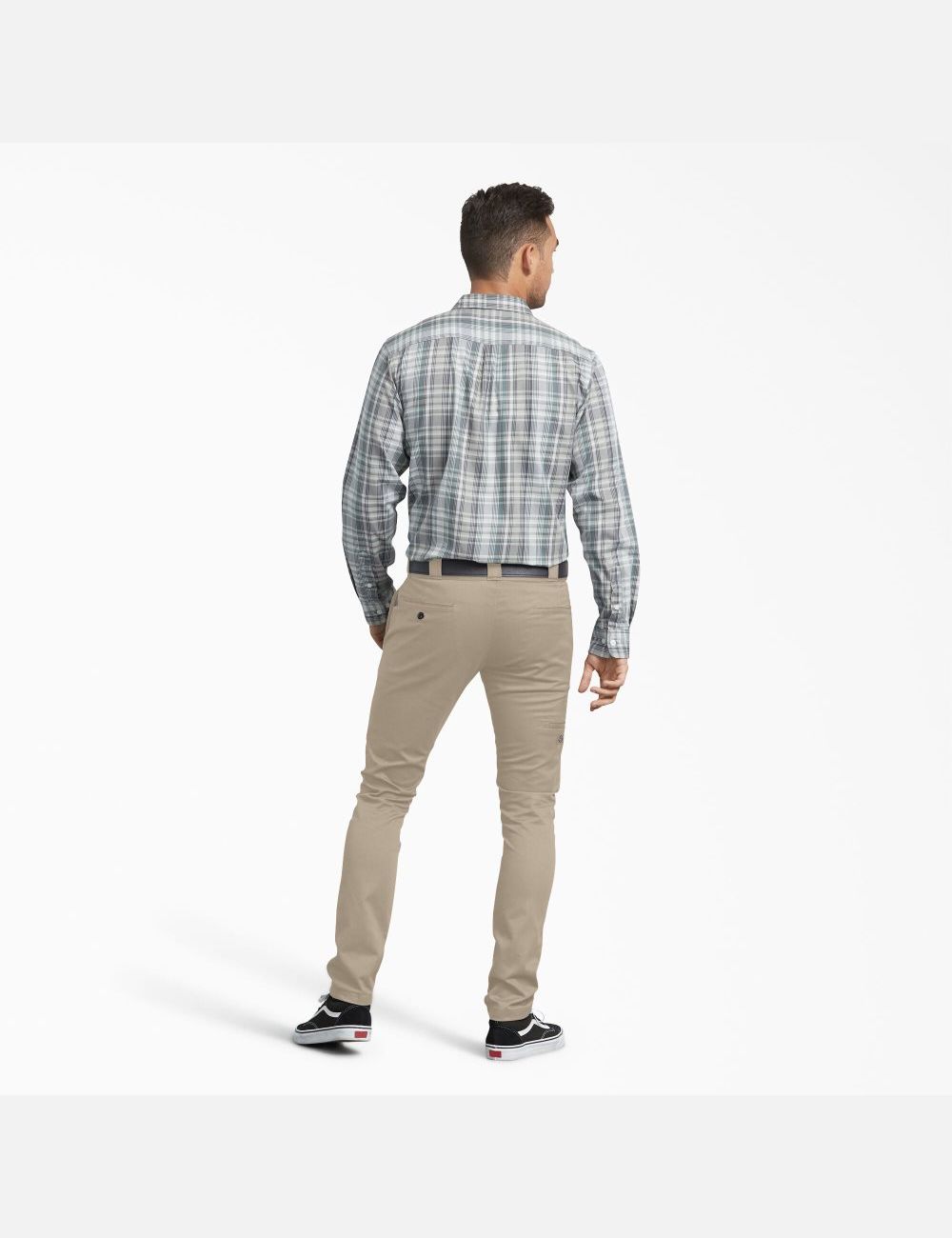 Desert Sand Dickies Skinny Fit Straight Leg Work Pants | 638FBKILC