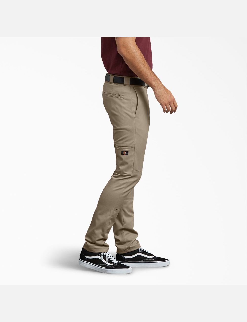 Desert Sand Dickies Skinny Fit Straight Leg Double Knee Pants | 741OTVSGJ