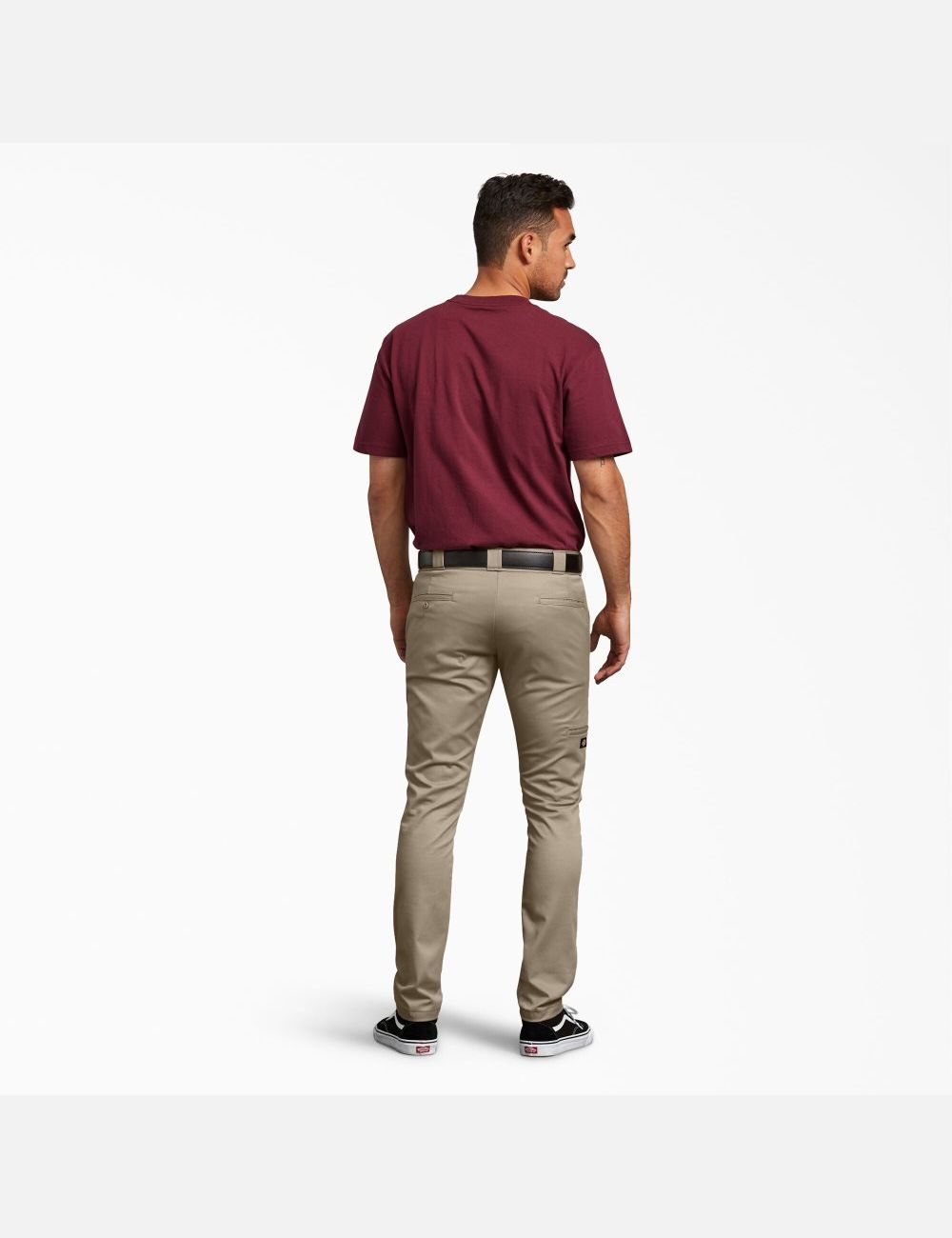 Desert Sand Dickies Skinny Fit Straight Leg Double Knee Pants | 741OTVSGJ