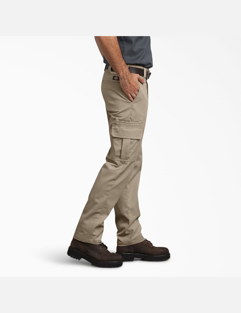 Desert Sand Dickies Slim Fit Straight Leg Cargo Pants | 914BKGXWT