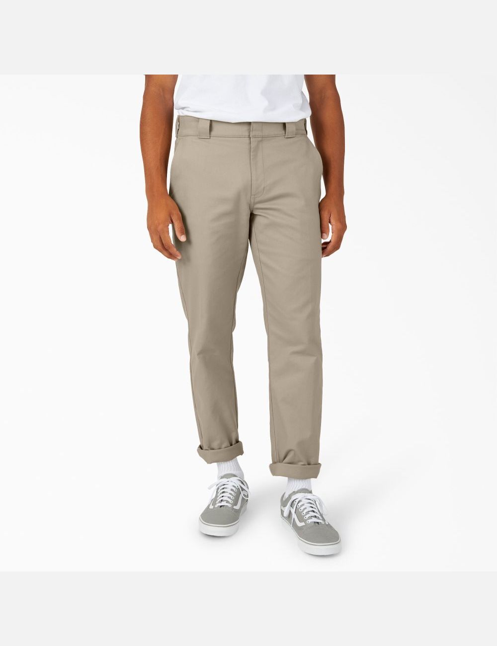 Desert Sand Dickies Slim Taper Twill Pants | 624UFVPQC