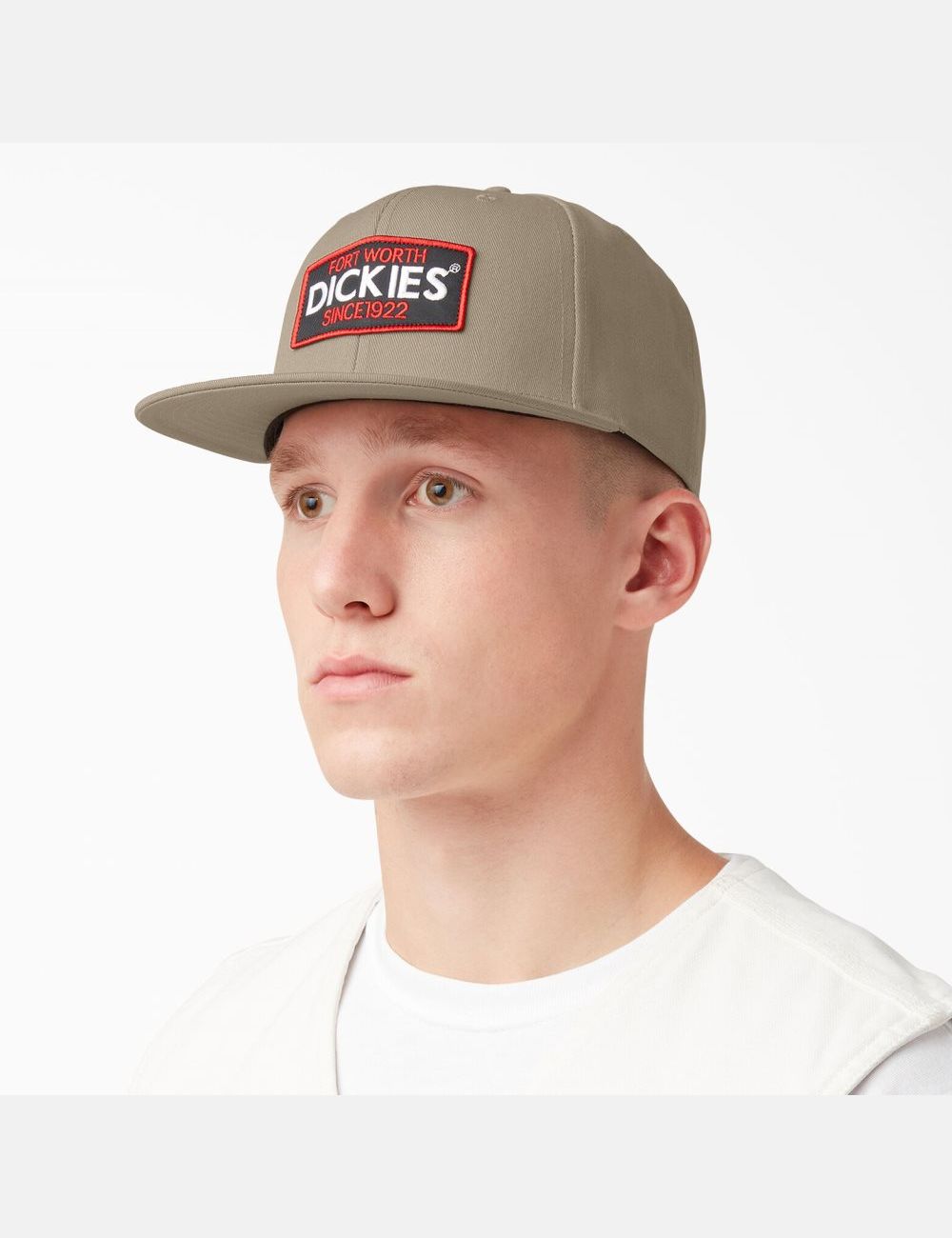 Desert Sand Dickies Twill Flat Bill Hats | 368SXMQZY