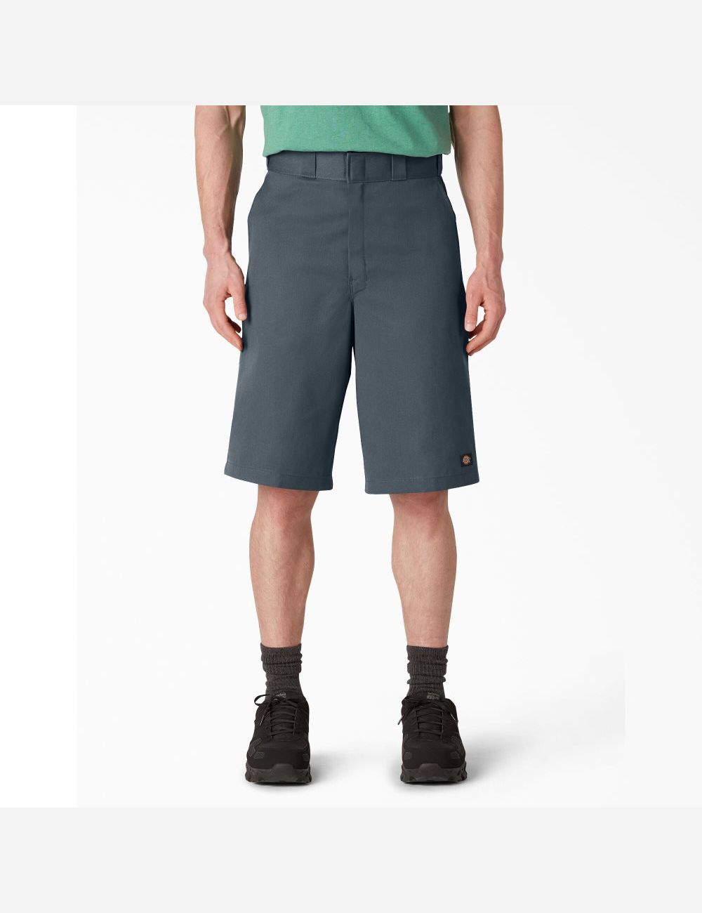 Diesel Gray Dickies Loose Fit Flat Front Shorts | 083PZADJW