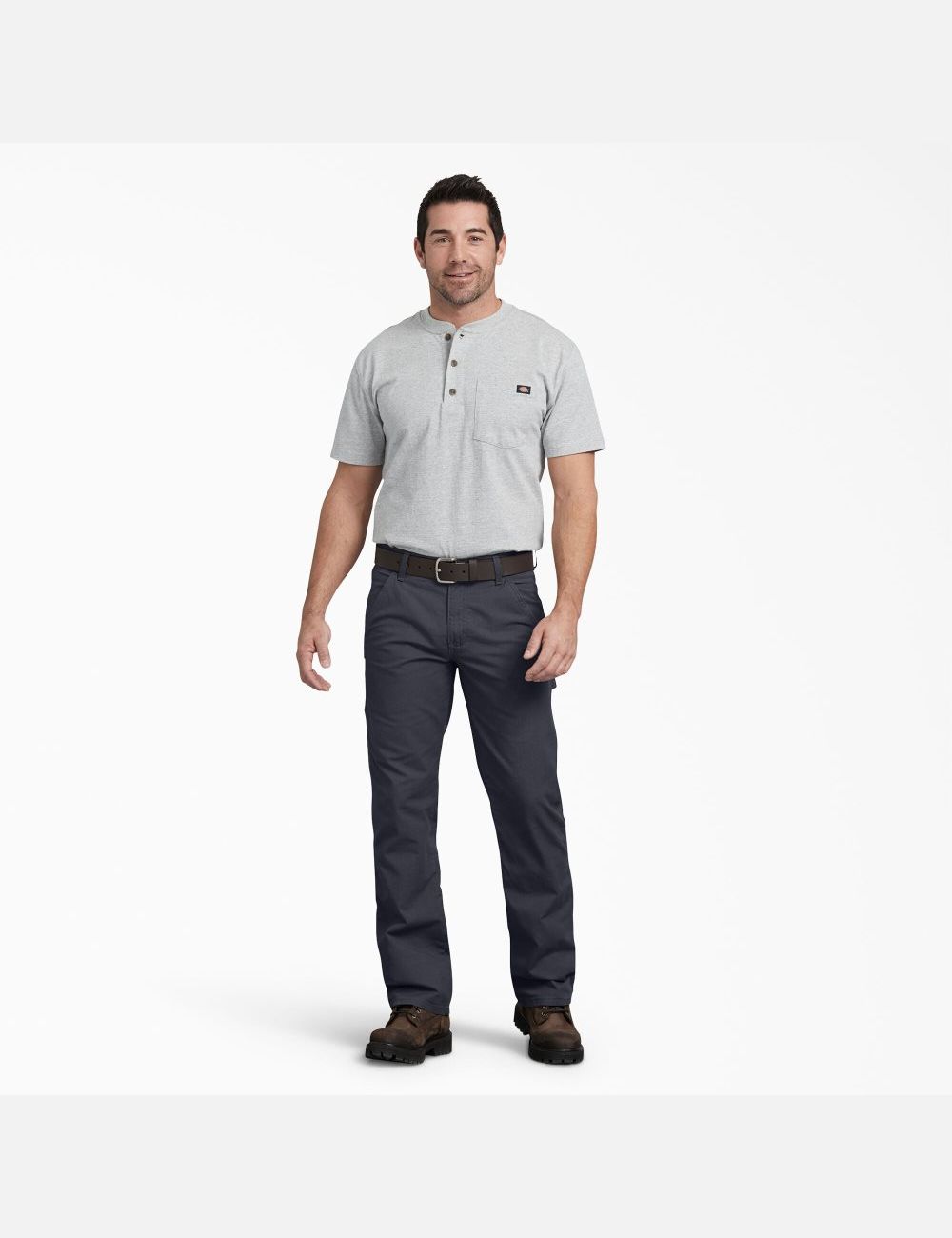 Diesel Gray Dickies Regular Straight Leg Ripstop Carpenter Pants | 035TLEYOP