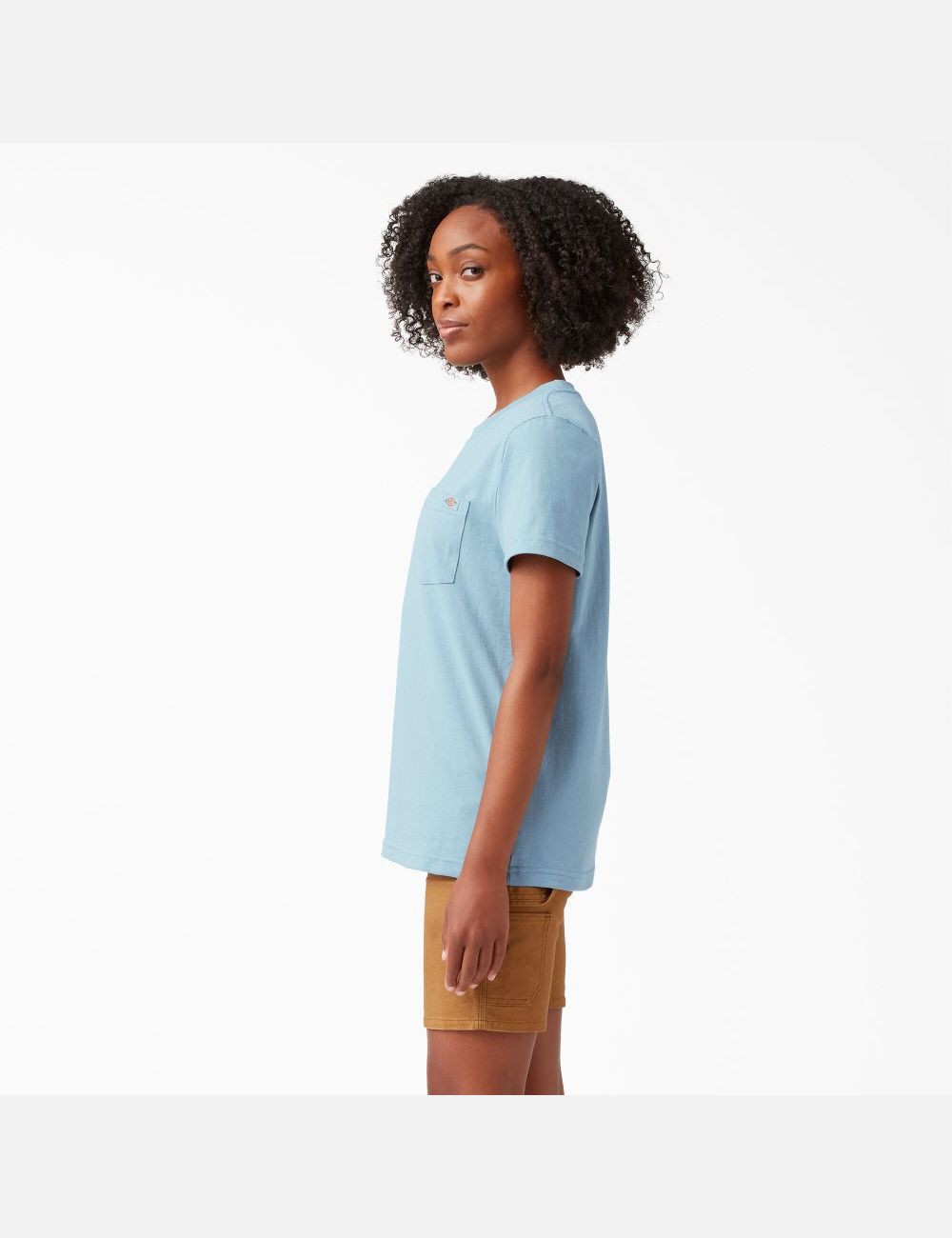 Dockside Blue Dickies Short Sleeve Heavyweight T-Shirts | 357JLMEGS