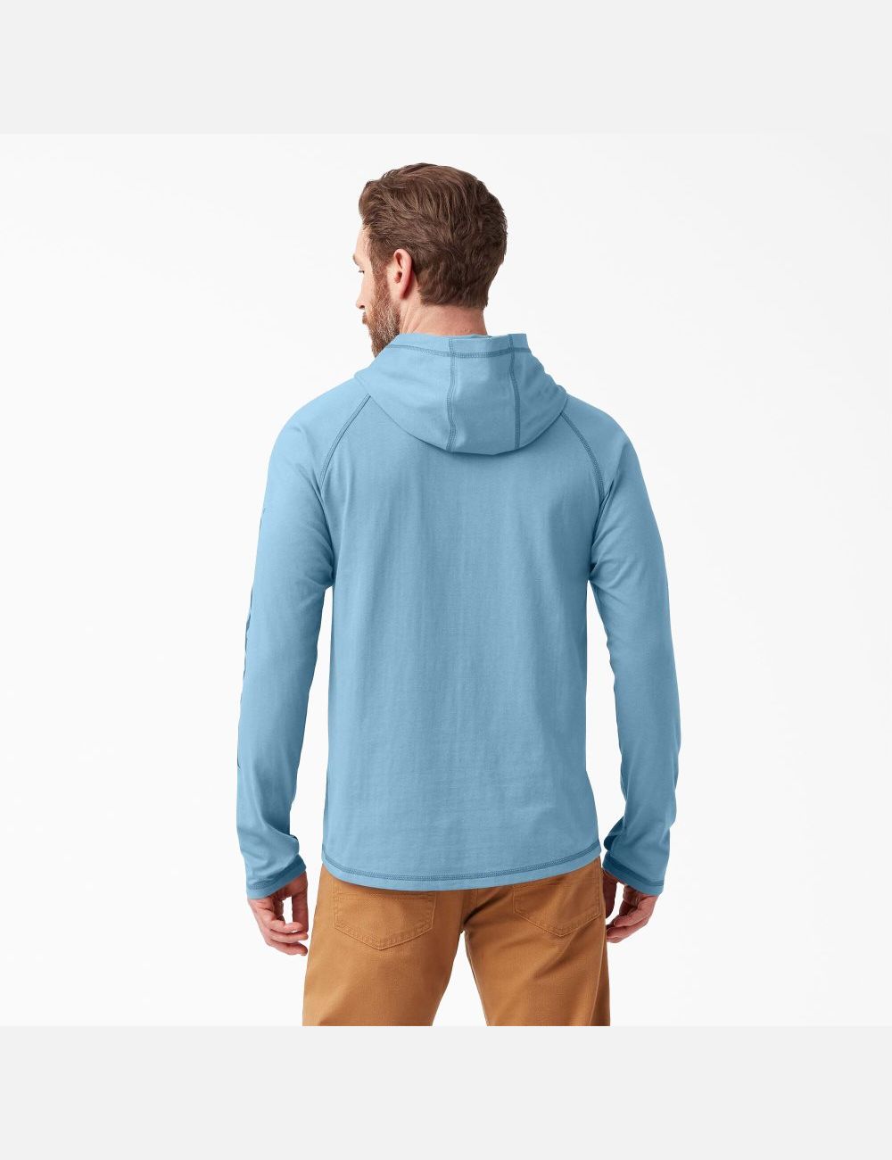 Dusty Blue Dickies Cooling Performance Long Sleeve Sun Shirts | 367QFHDIE