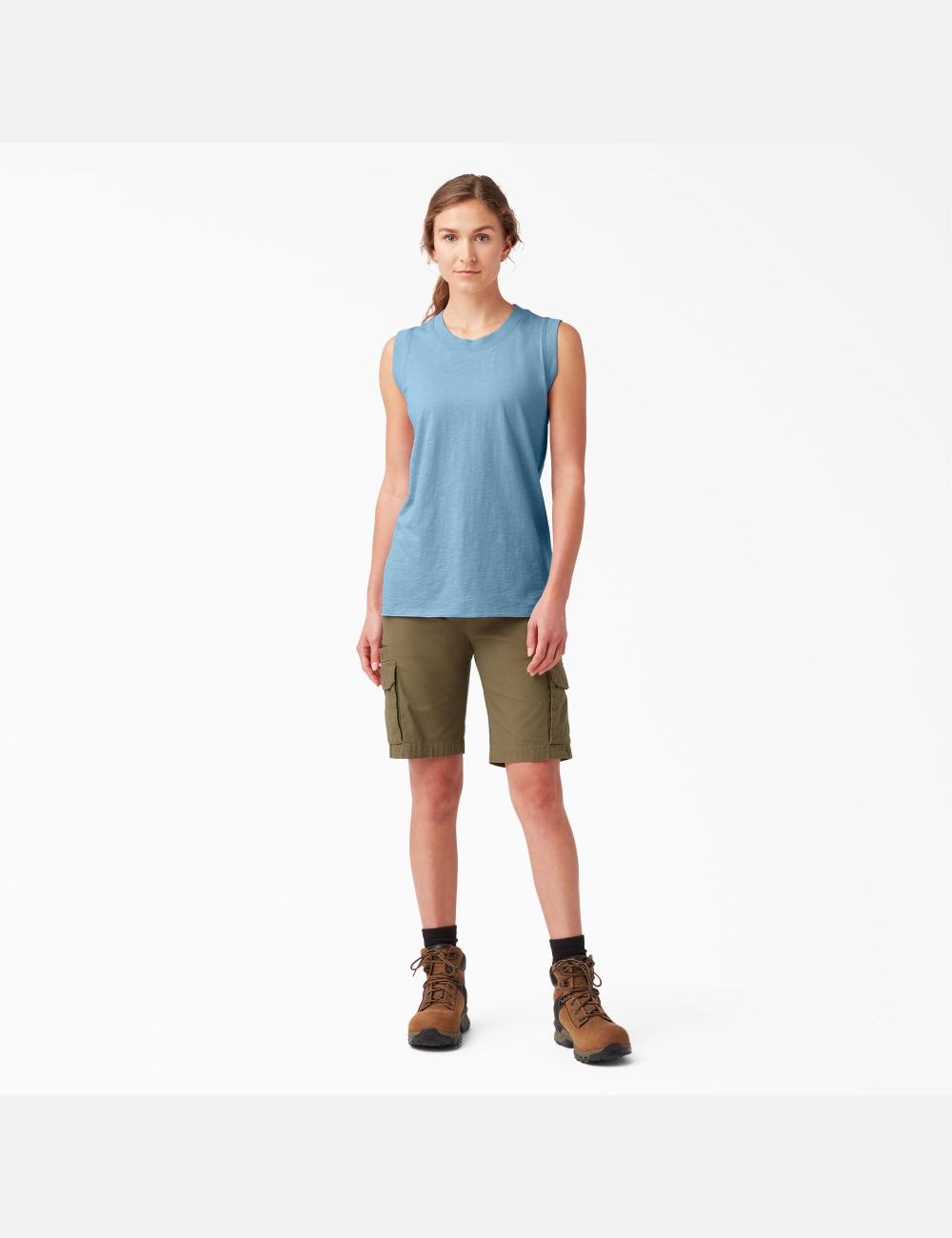 Dusty Blue Dickies Tank Top | 318HTYKMB