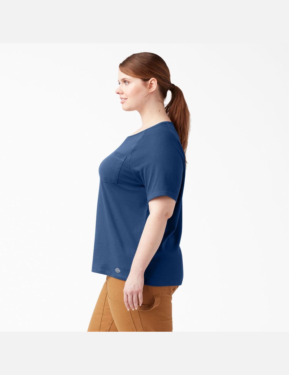 Dynamic Navy Dickies Plus Cooling Short Sleeve T-Shirts | 259TVUGBI