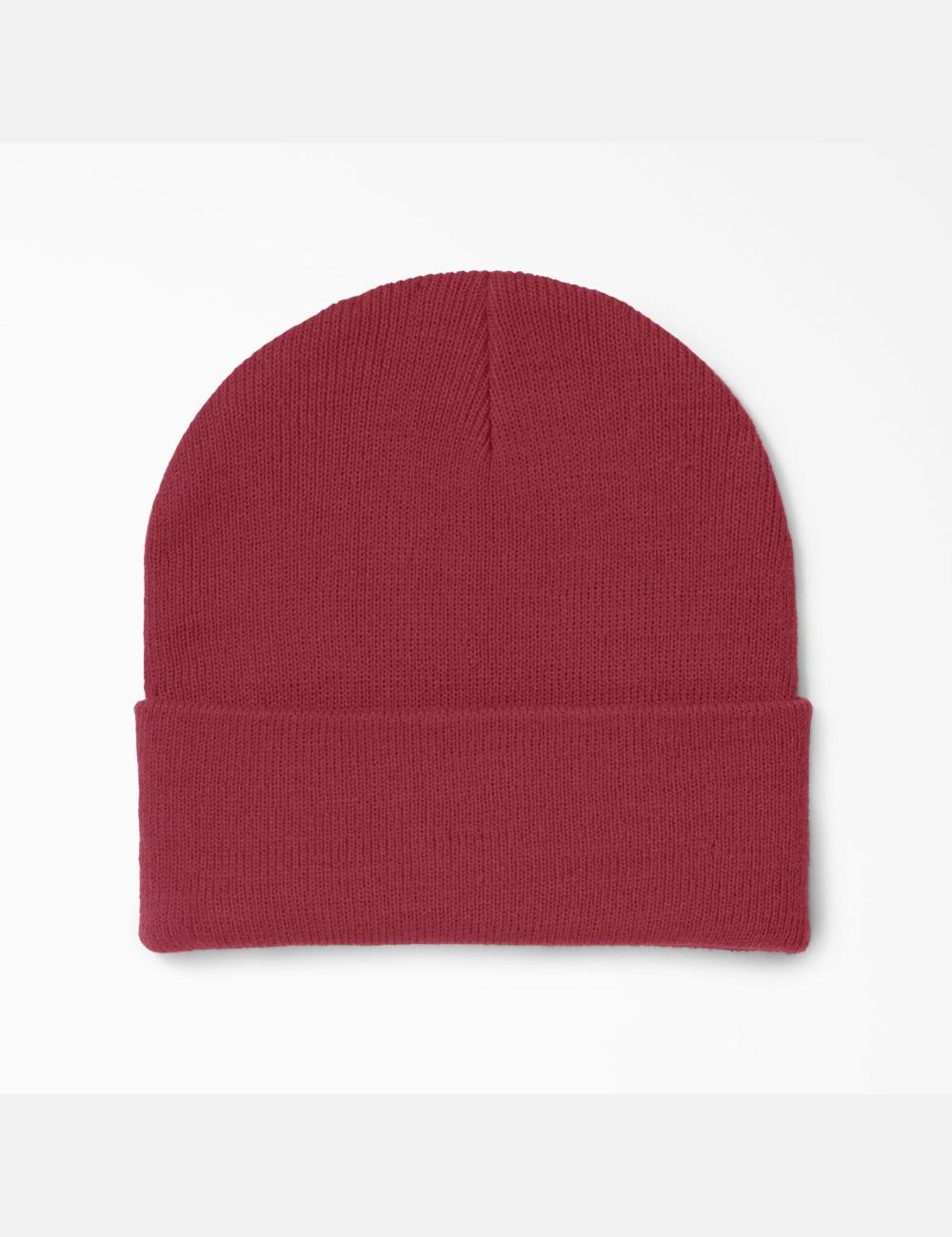 English Red Dickies Cuffed Knit Hats | 612JVFQKU