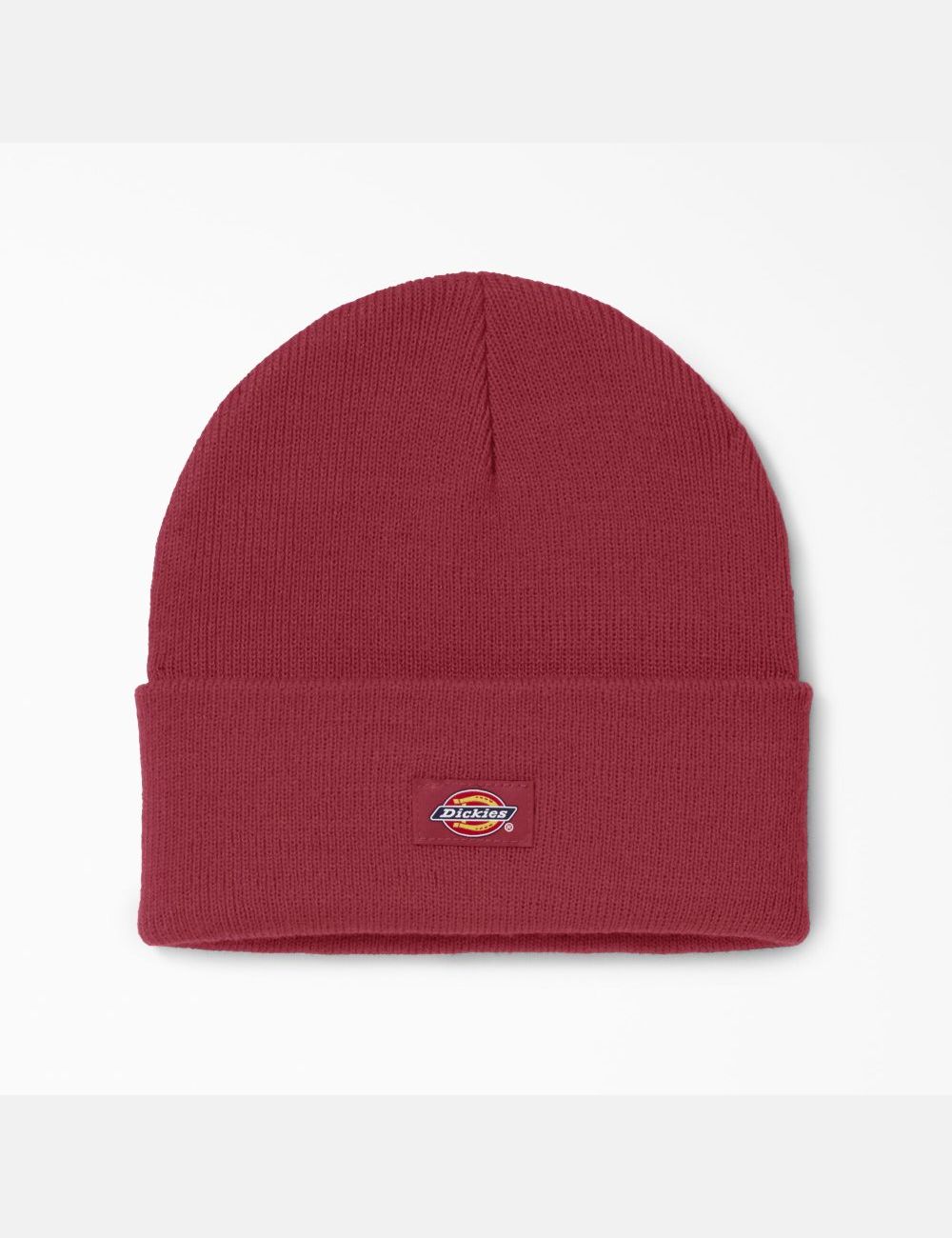 English Red Dickies Cuffed Knit Hats | 612JVFQKU