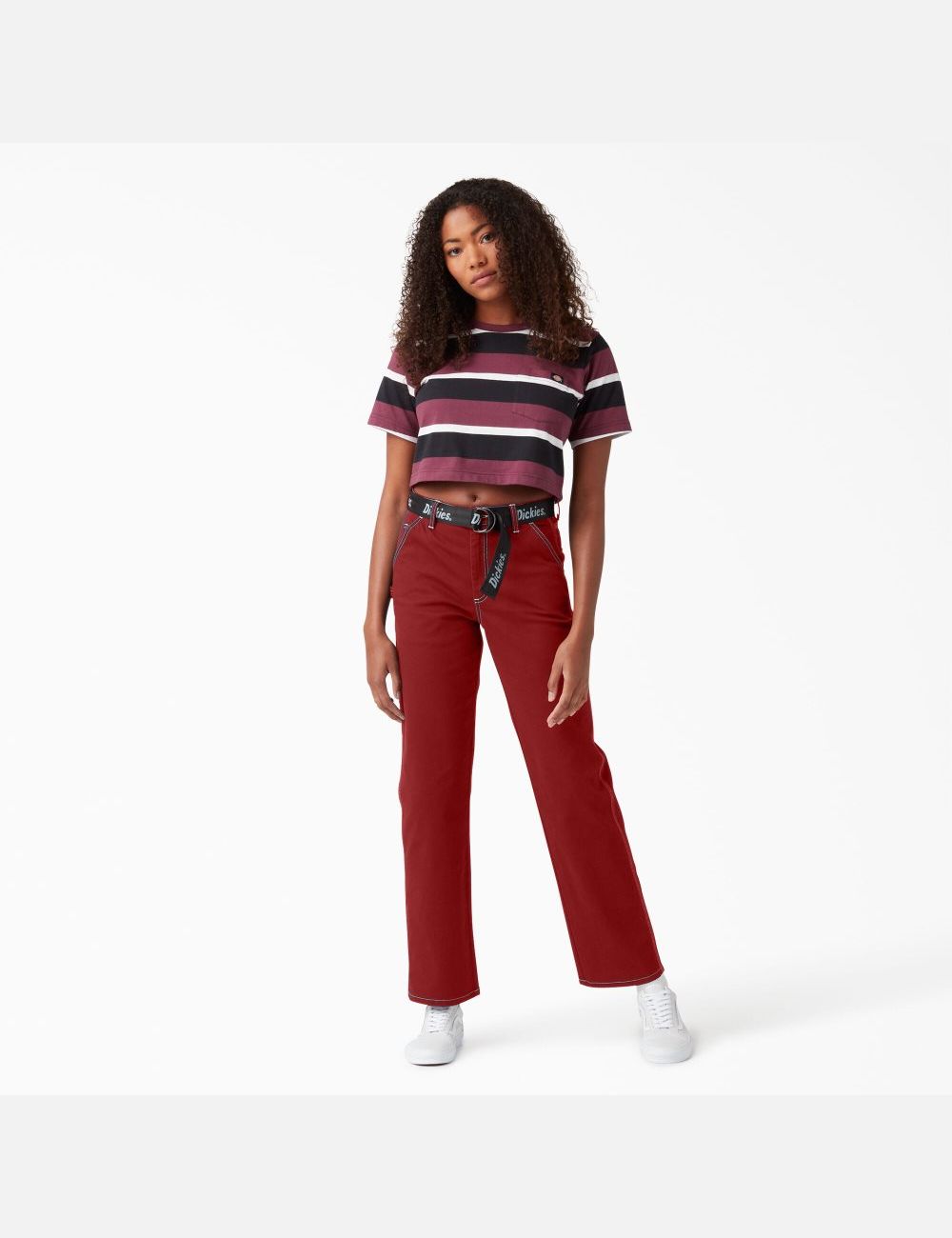 English Red Dickies High Waisted Carpenter Pants | 541XGIRAV