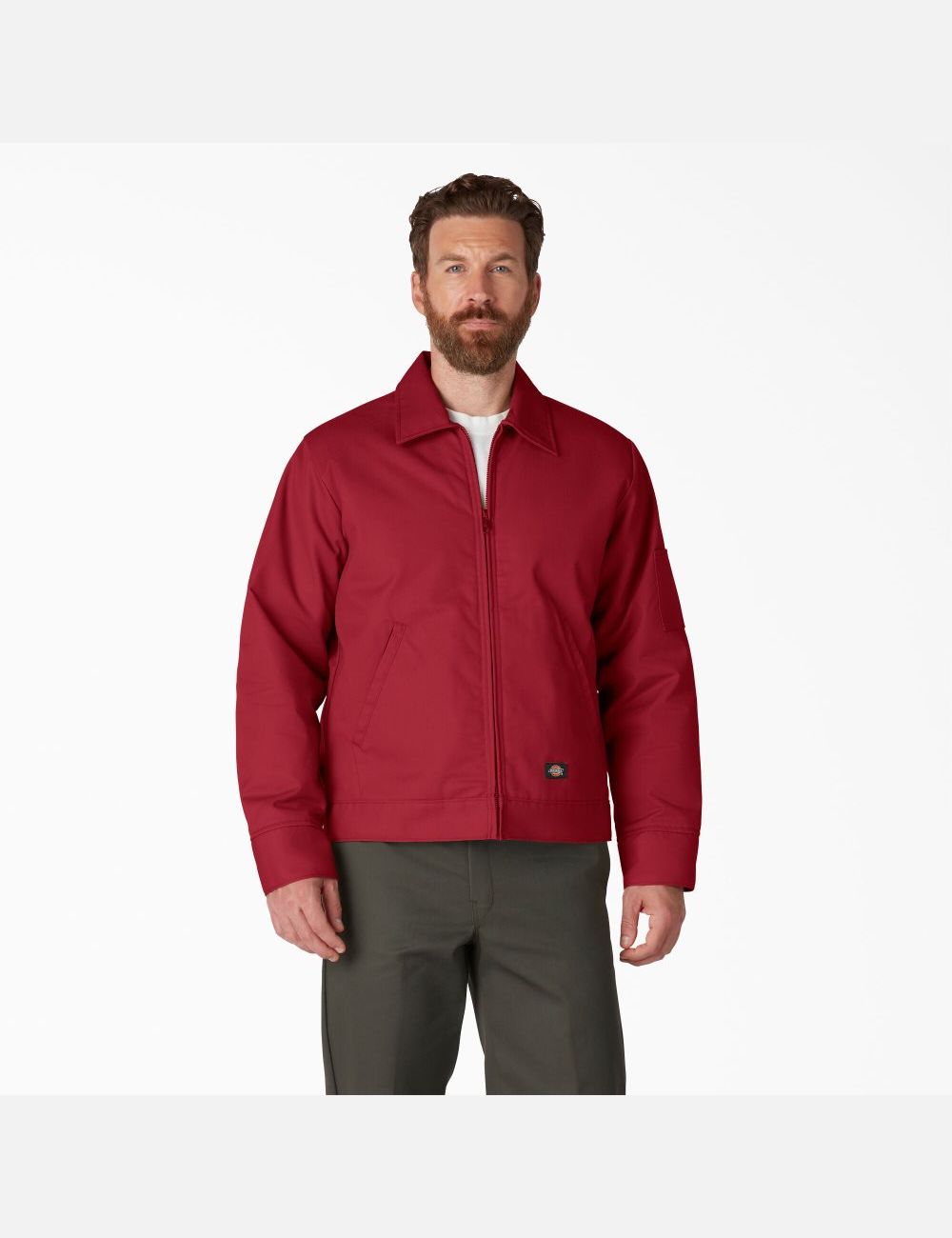 English Red Dickies Insulated Eisenhower Coats & Jackets | 507YRGJSM