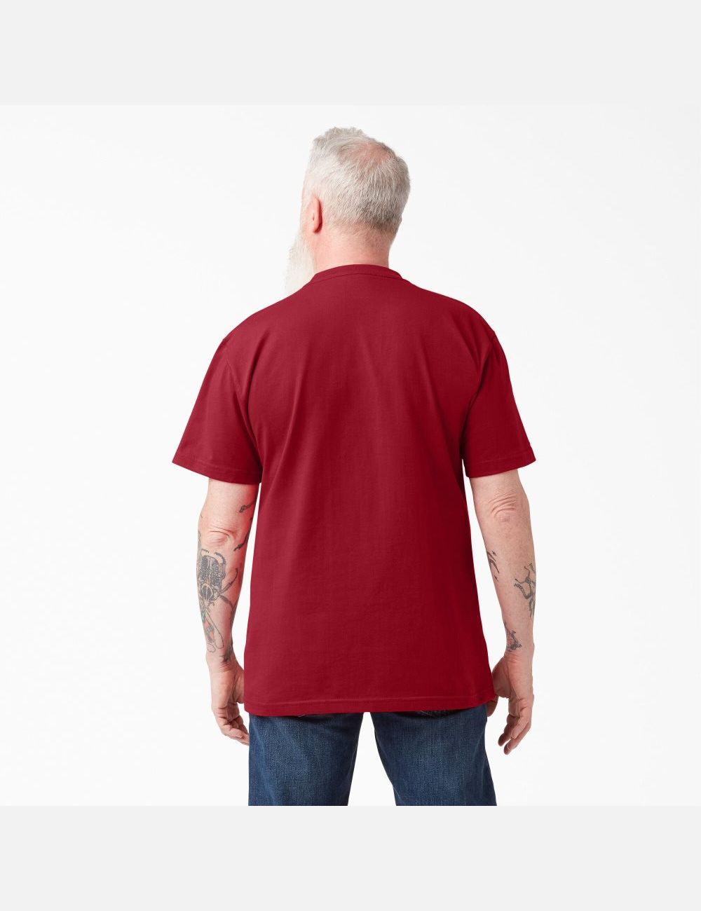 English Red Dickies Short Sleeve Heavyweight T-Shirts | 059UYGALX