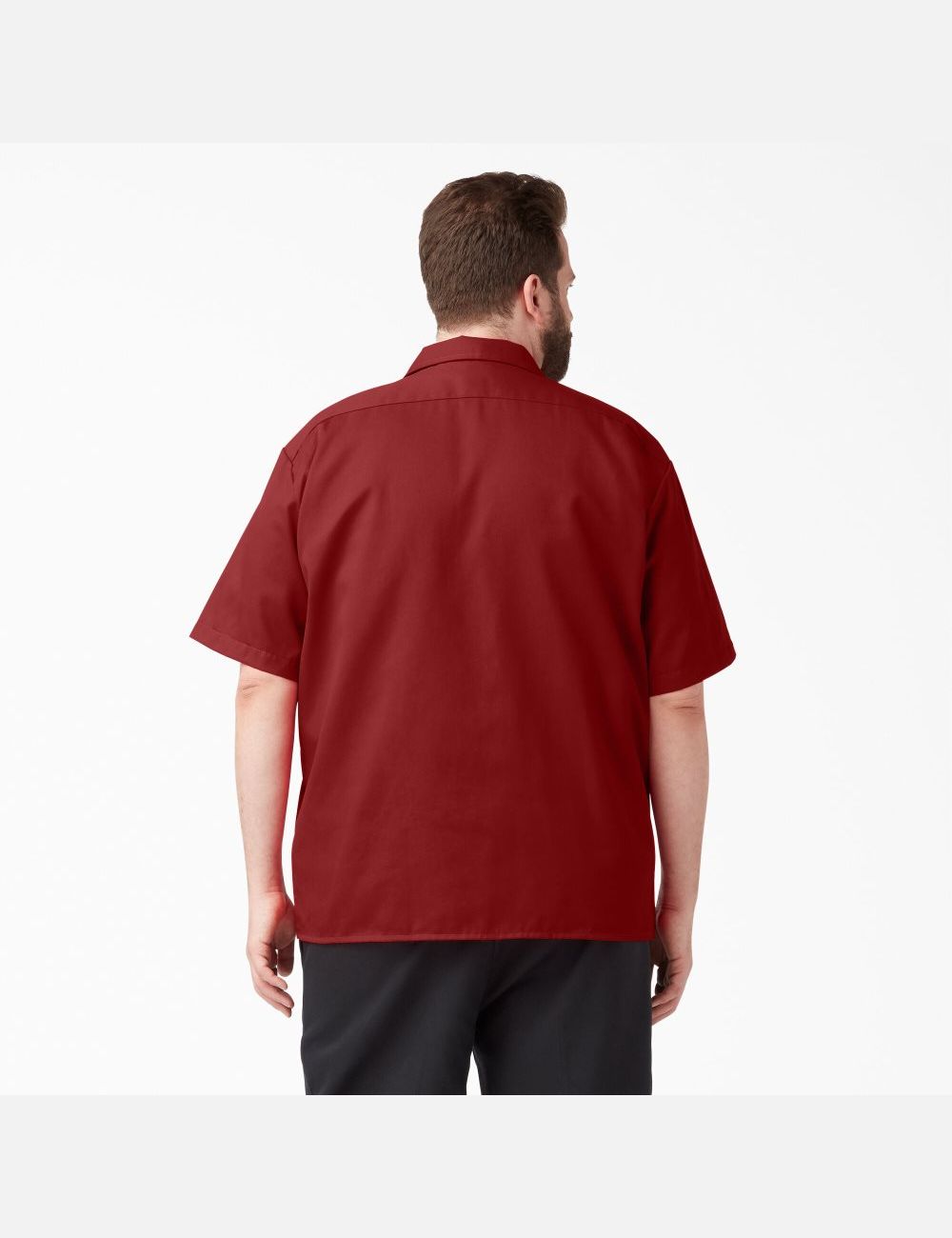 English Red Dickies Short Sleeve Shirts | 365CAHWKE