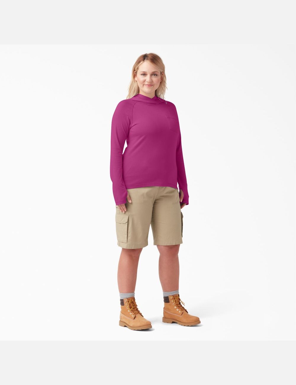 Festival Fuchsia Dickies Plus Cooling Performance Tops | 512UMEXOY