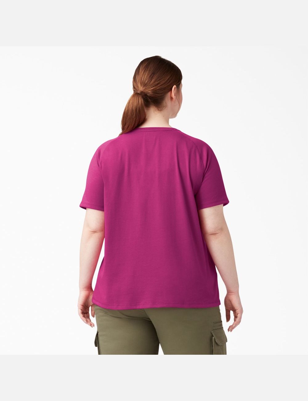 Festival Fuchsia Dickies Plus Cooling Short Sleeve T-Shirts | 587OLMBGP