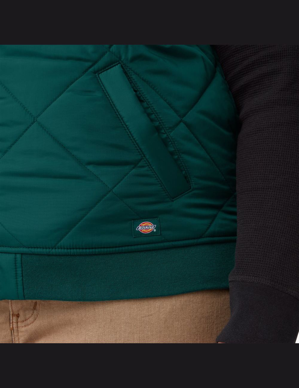 Forest Green Dickies Plus Quilted Outerwear | 758HKEJFM