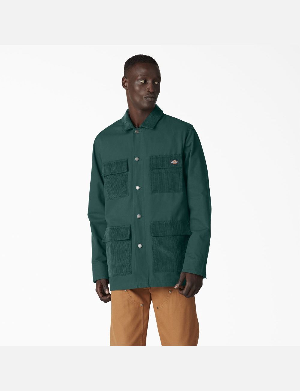 Forest Green Dickies Reworked Chore Coats & Jackets | 425WFERLT