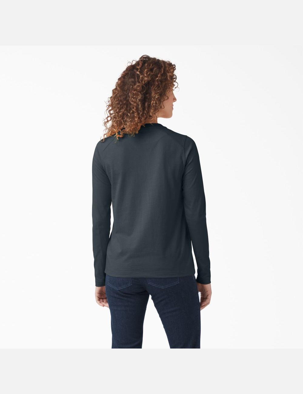 Forest Heather Dickies Heavyweight Henley Long Sleeve T-Shirts | 937PFWDEI