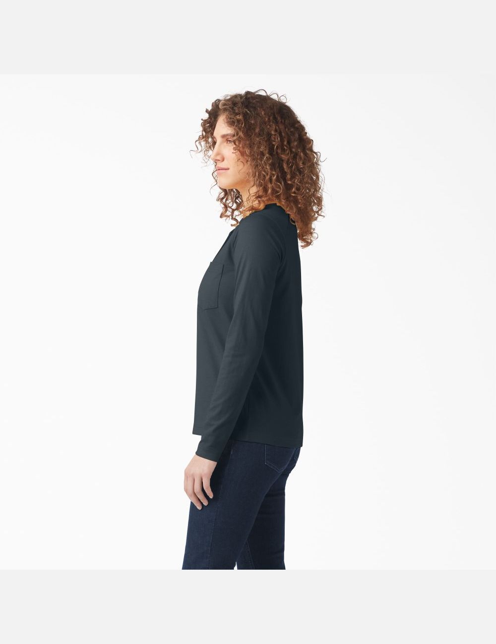 Forest Heather Dickies Heavyweight Henley Long Sleeve T-Shirts | 937PFWDEI