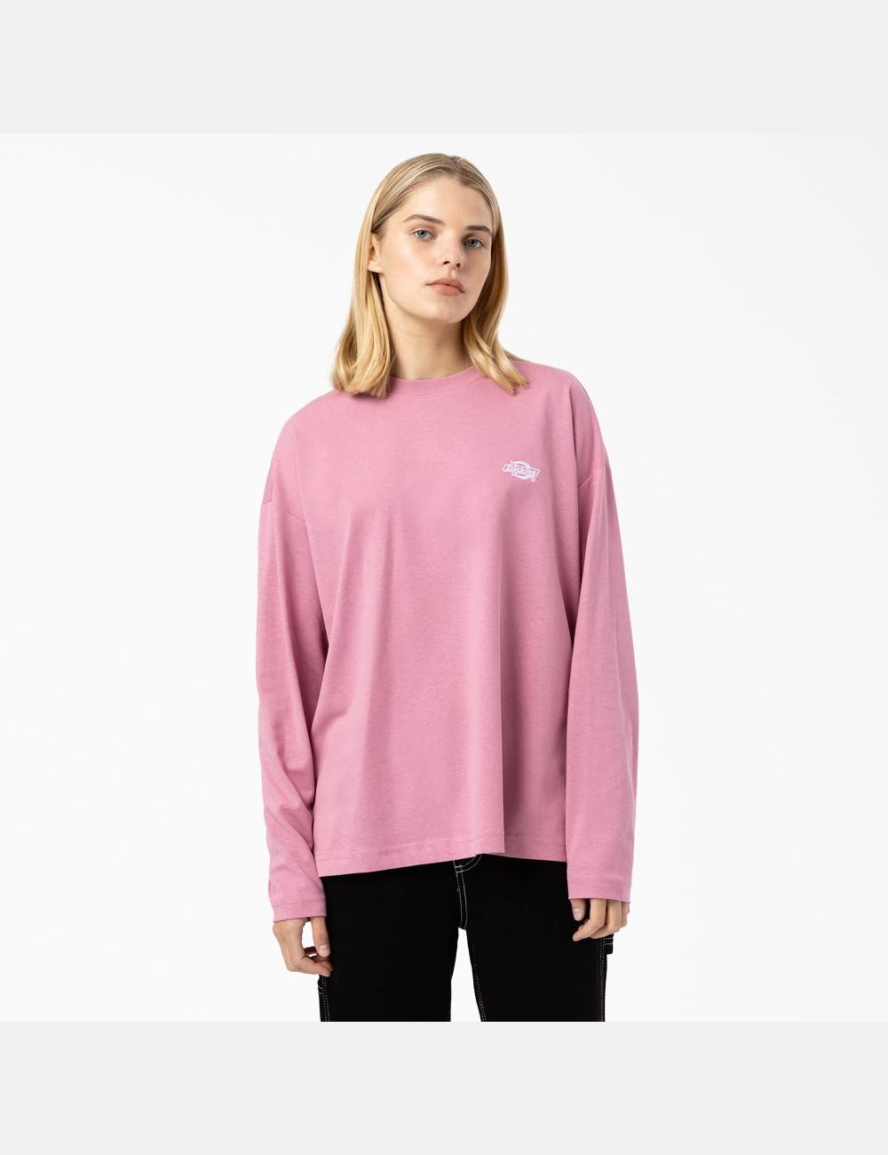 Foxglove Dickies Summerdale Long Sleeve T-Shirts | 390XENVGH