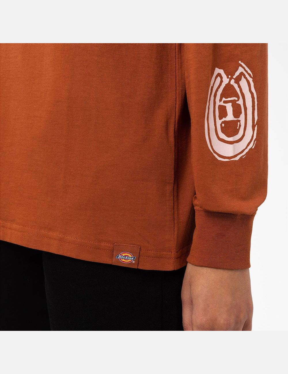 Gingerbread Brown Dickies Falkville Long Sleeve T-Shirts | 391KOLZCM