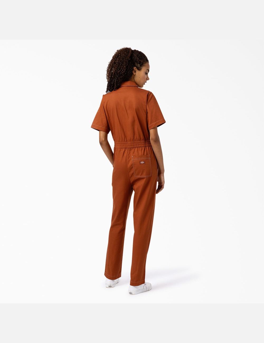 Gingerbread Brown Dickies Florala Coveralls | 902FJEAKL