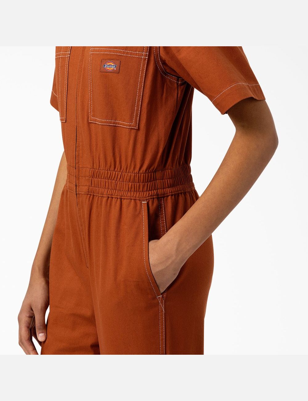 Gingerbread Brown Dickies Florala Coveralls | 902FJEAKL