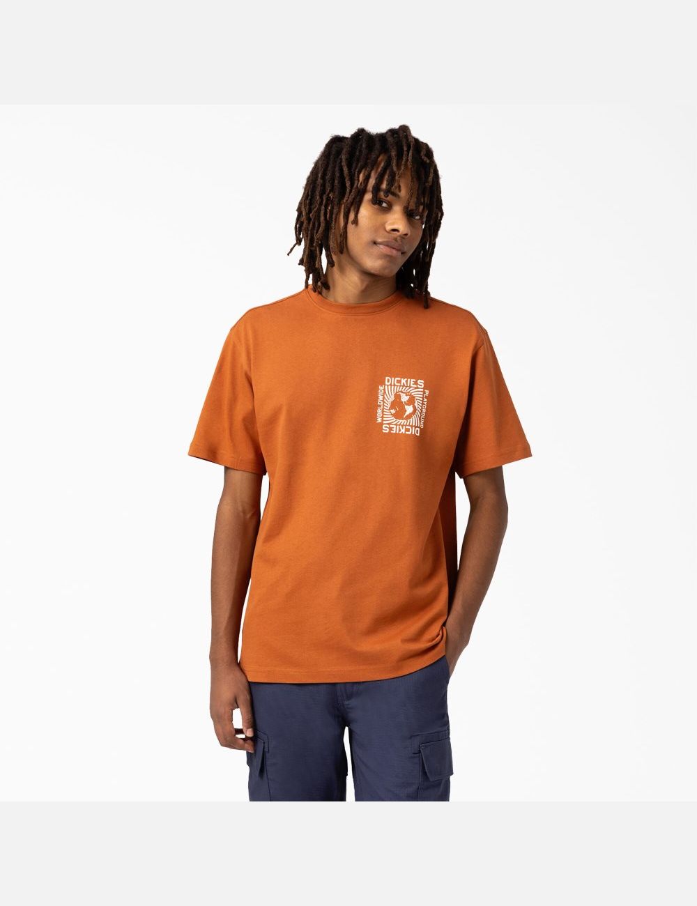 Gingerbread Brown Dickies Marbury Short Sleeve T-Shirts | 172TKPNDM