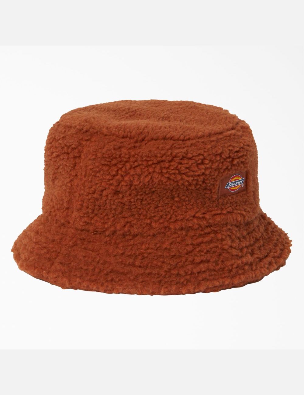 Gingerbread Brown Dickies Red Chute Fleece Bucket Hats | 189IFSPMY