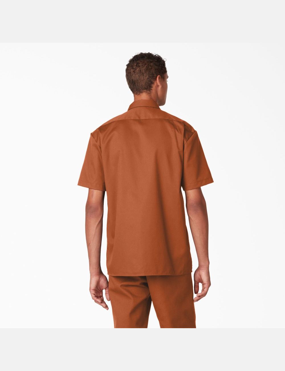 Gingerbread Brown Dickies Short Sleeve Shirts | 864AROYNQ