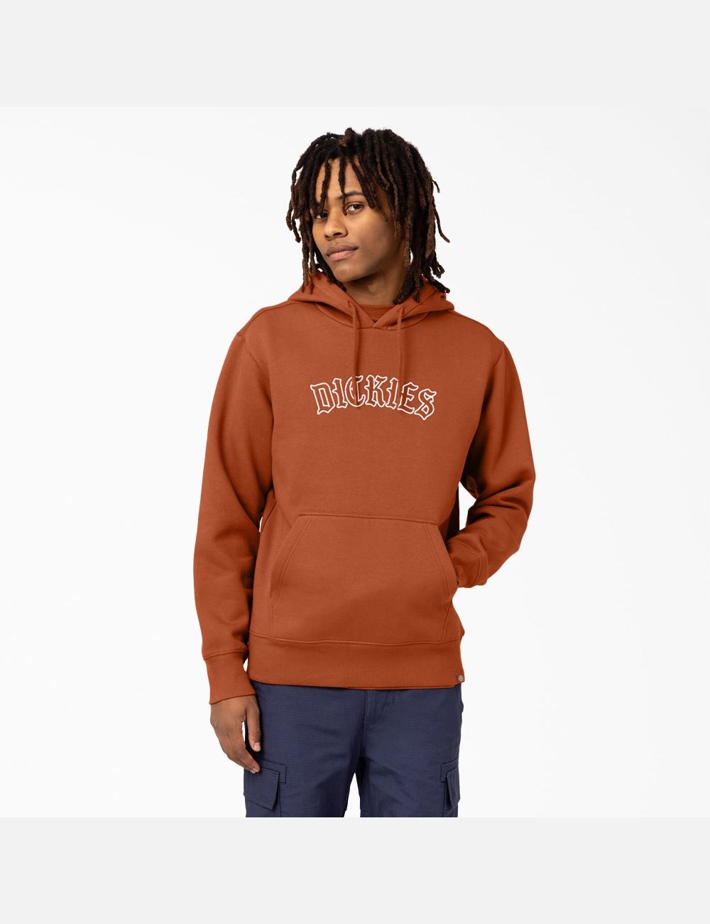 Gingerbread Brown Dickies Union Springs Logo Hoodies | 479TBNLPO