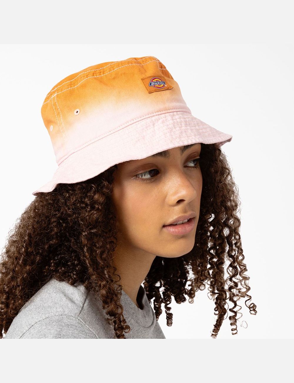 Golden Glow Dickies Seatac Tie-Dye Bucket Hats | 142JFRZUX