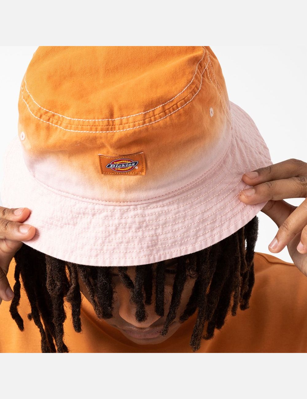 Golden Glow Dickies Seatac Tie-Dye Bucket Hats | 142JFRZUX