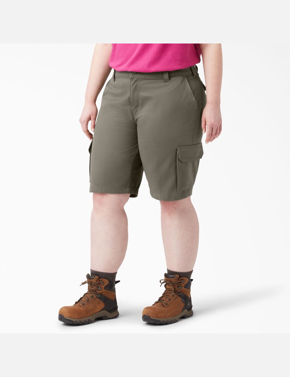 Grape Leaf Dickies Plus Relaxed Fit Cargo Shorts | 172SLWBGE