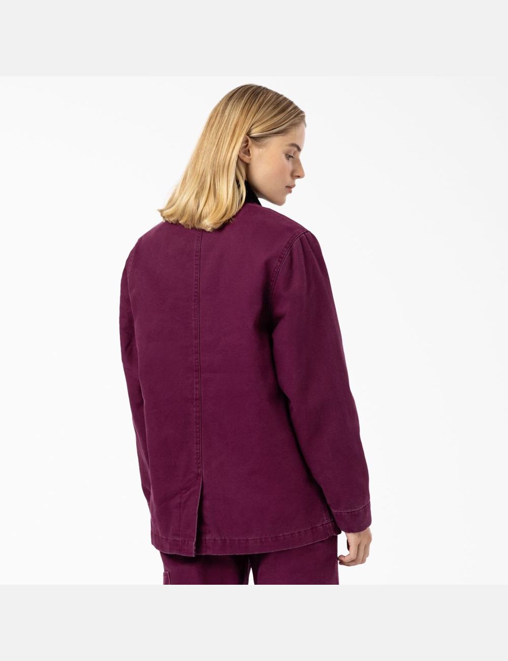 Grape Wine Dickies Duck Lined Chore Coats & Jackets | 381USIOED