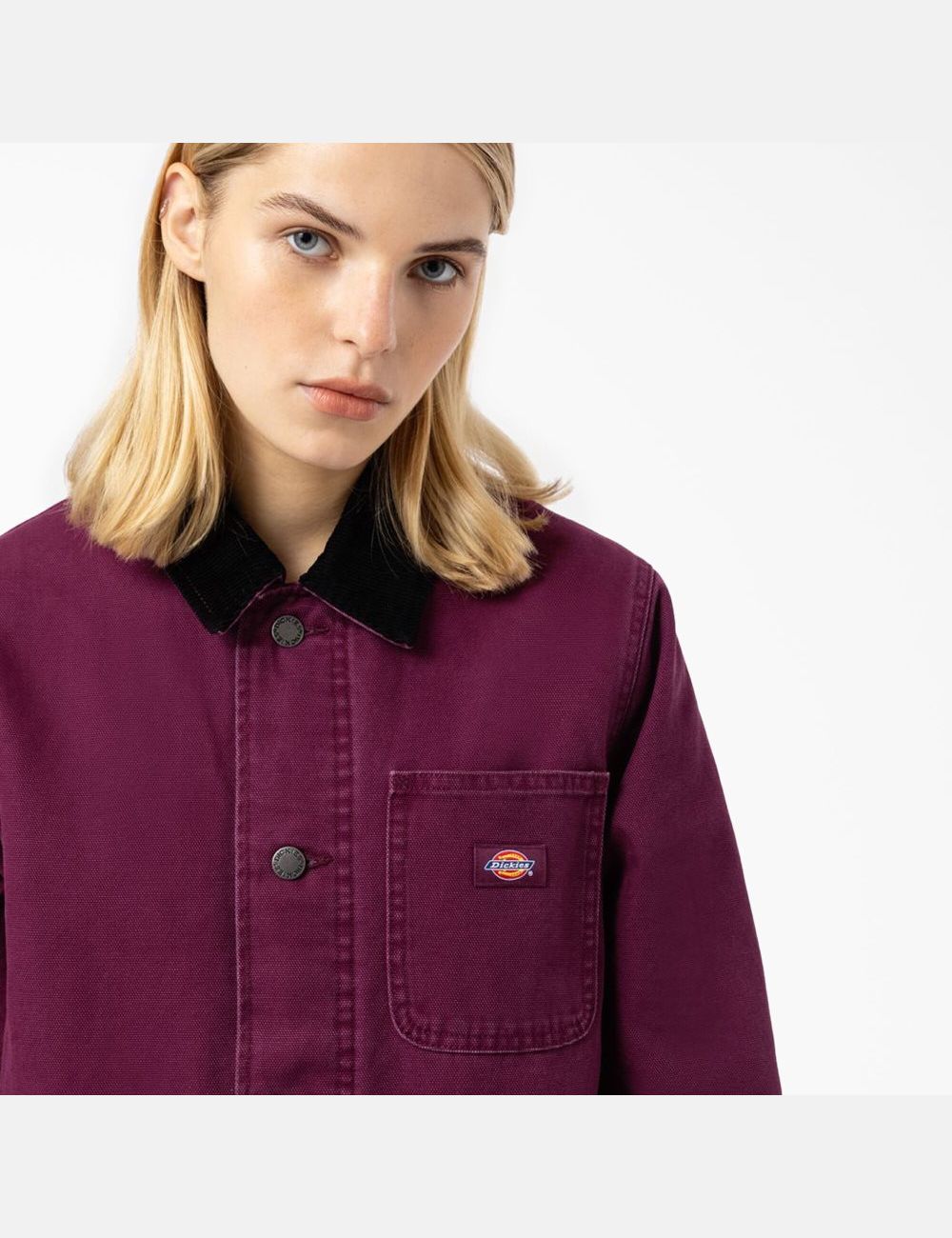 Grape Wine Dickies Duck Lined Chore Coats & Jackets | 381USIOED