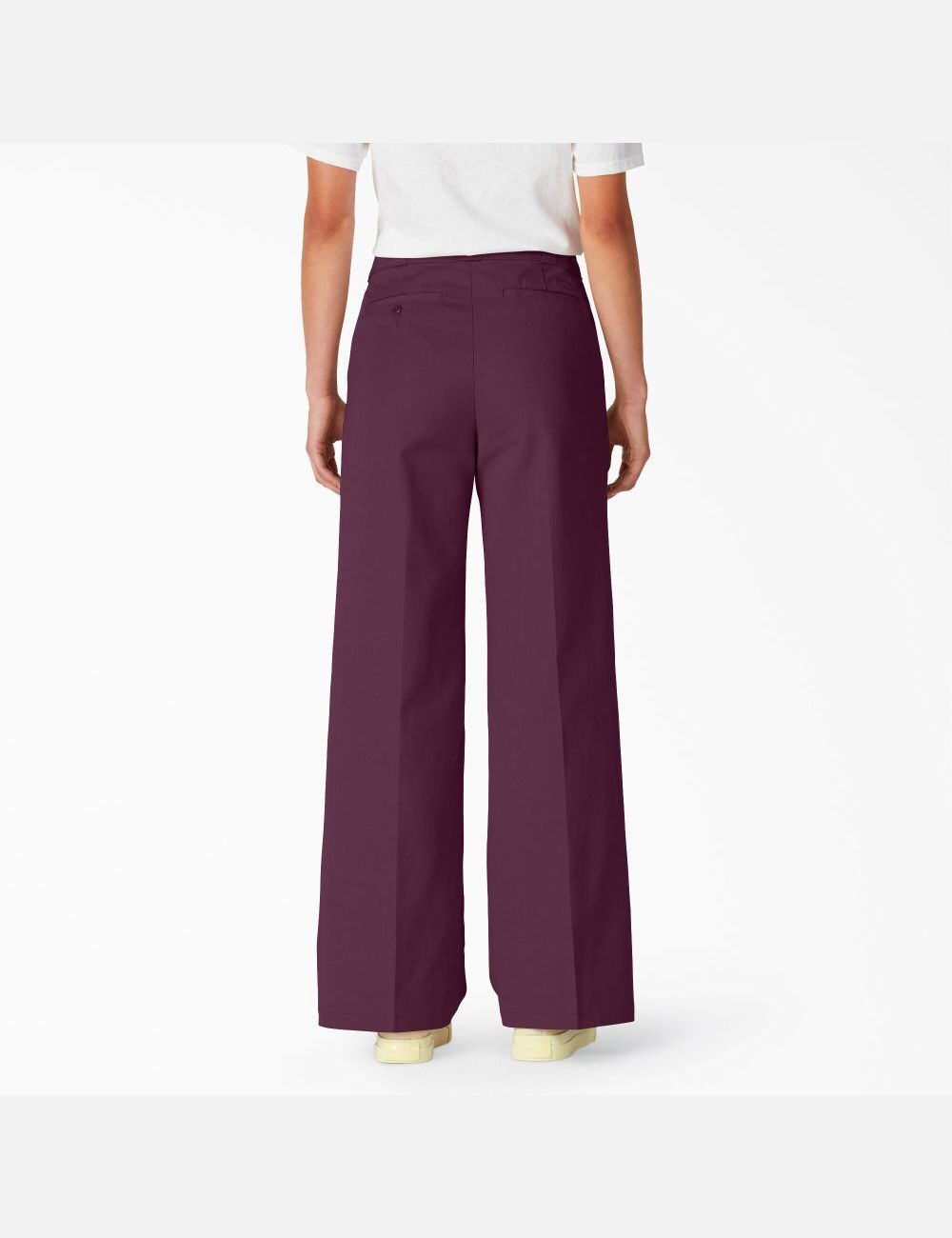 Grape Wine Dickies Stonewashed Wide Leg Pants | 630CQADJI