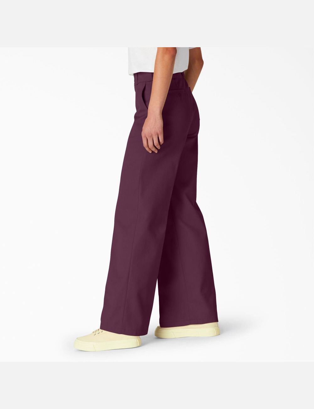 Grape Wine Dickies Stonewashed Wide Leg Pants | 630CQADJI