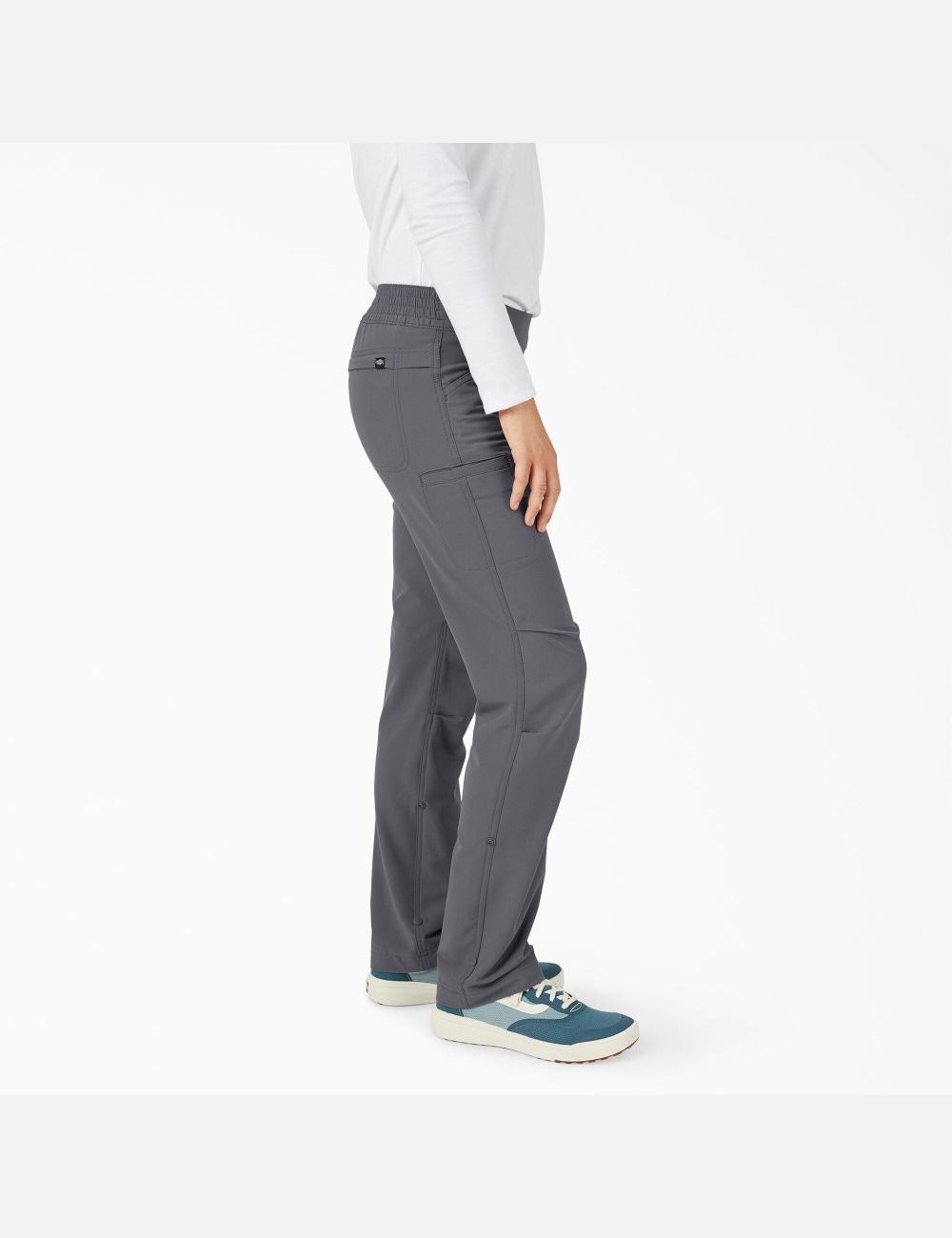 Graphite Gray Dickies Cooling Roll-Up Work Pants | 528DSJUKC