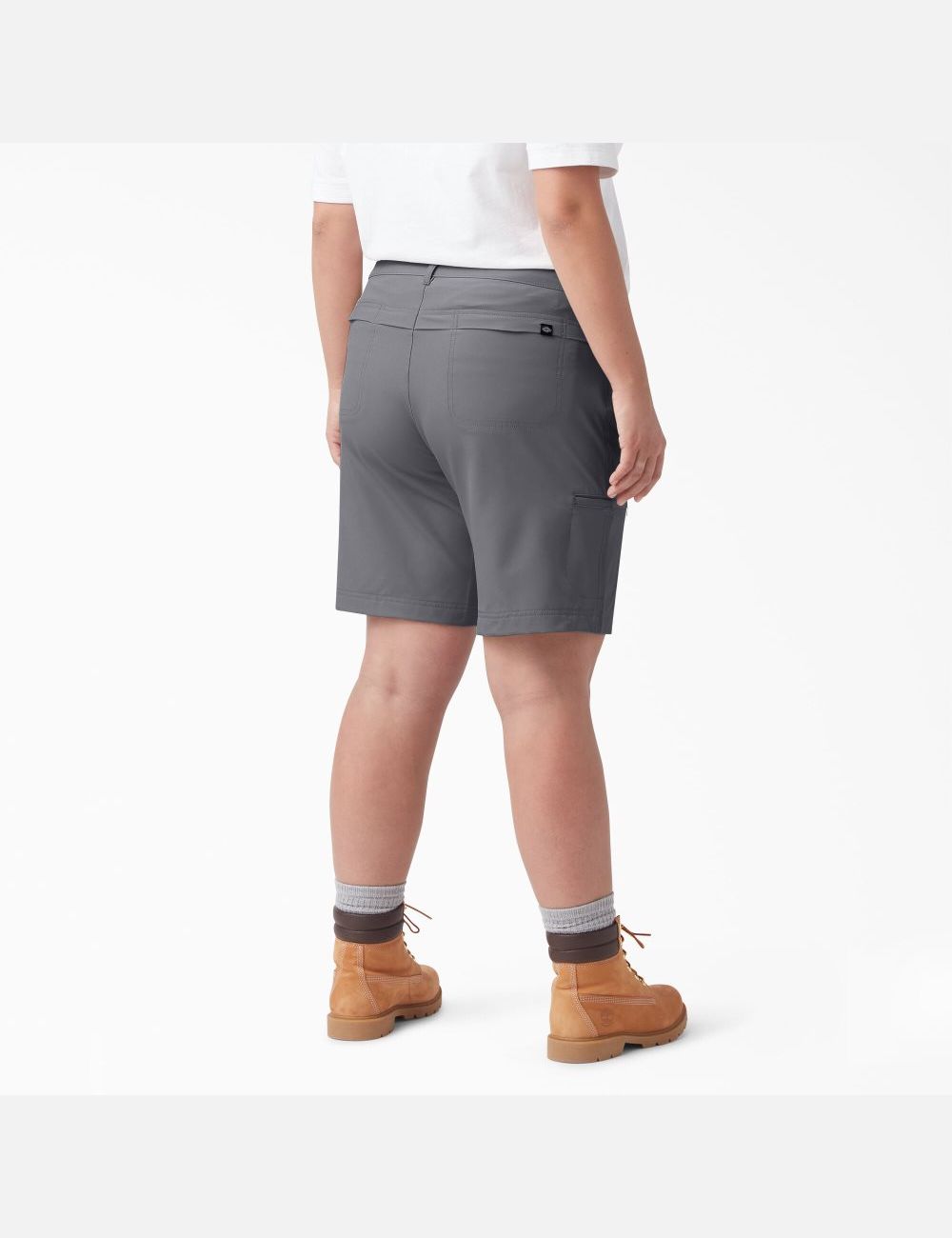 Graphite Gray Dickies Plus Cooling Shorts | 846YPDNZM