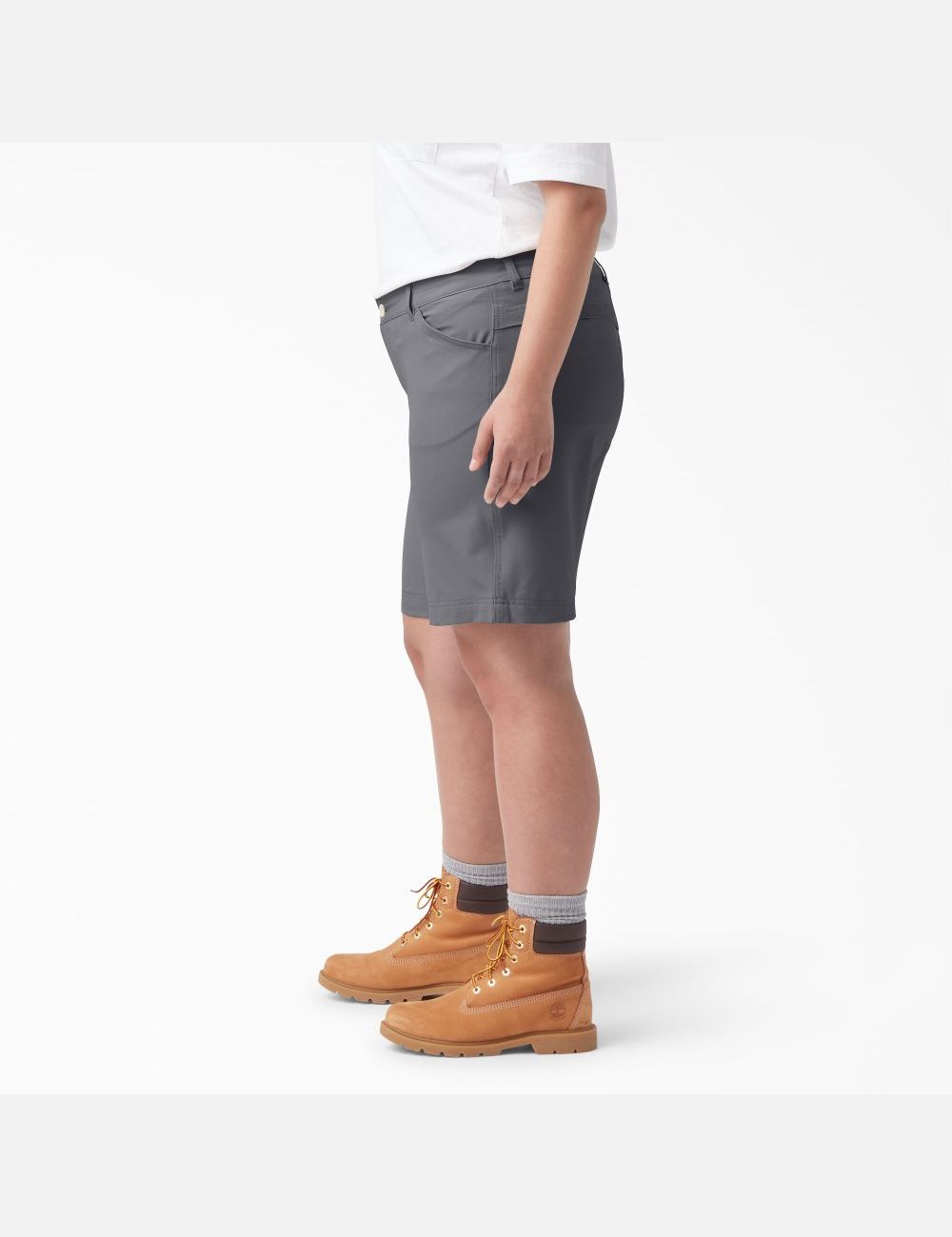 Graphite Gray Dickies Plus Cooling Shorts | 846YPDNZM