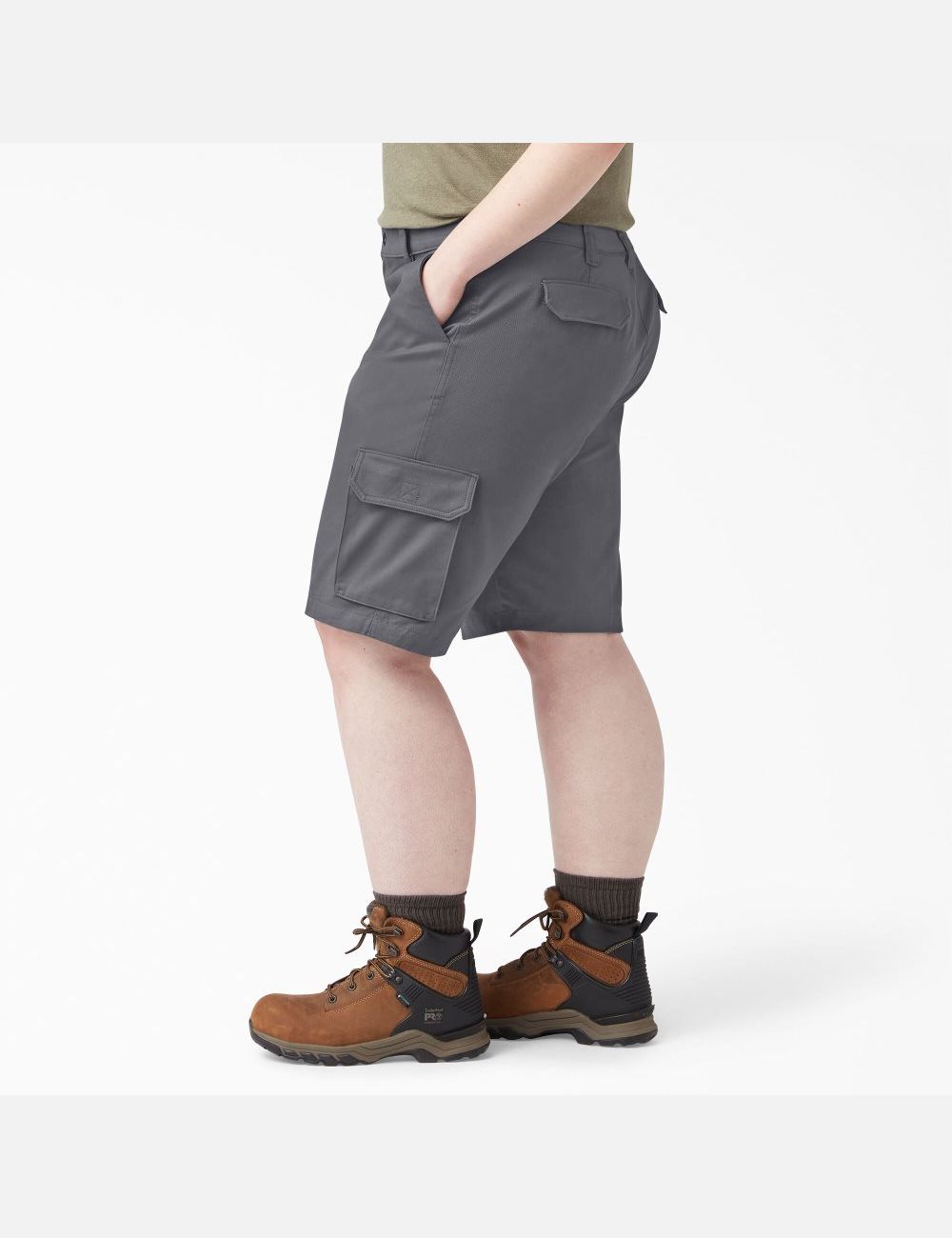 Graphite Gray Dickies Plus Relaxed Fit Cargo Shorts | 678VJSMTN