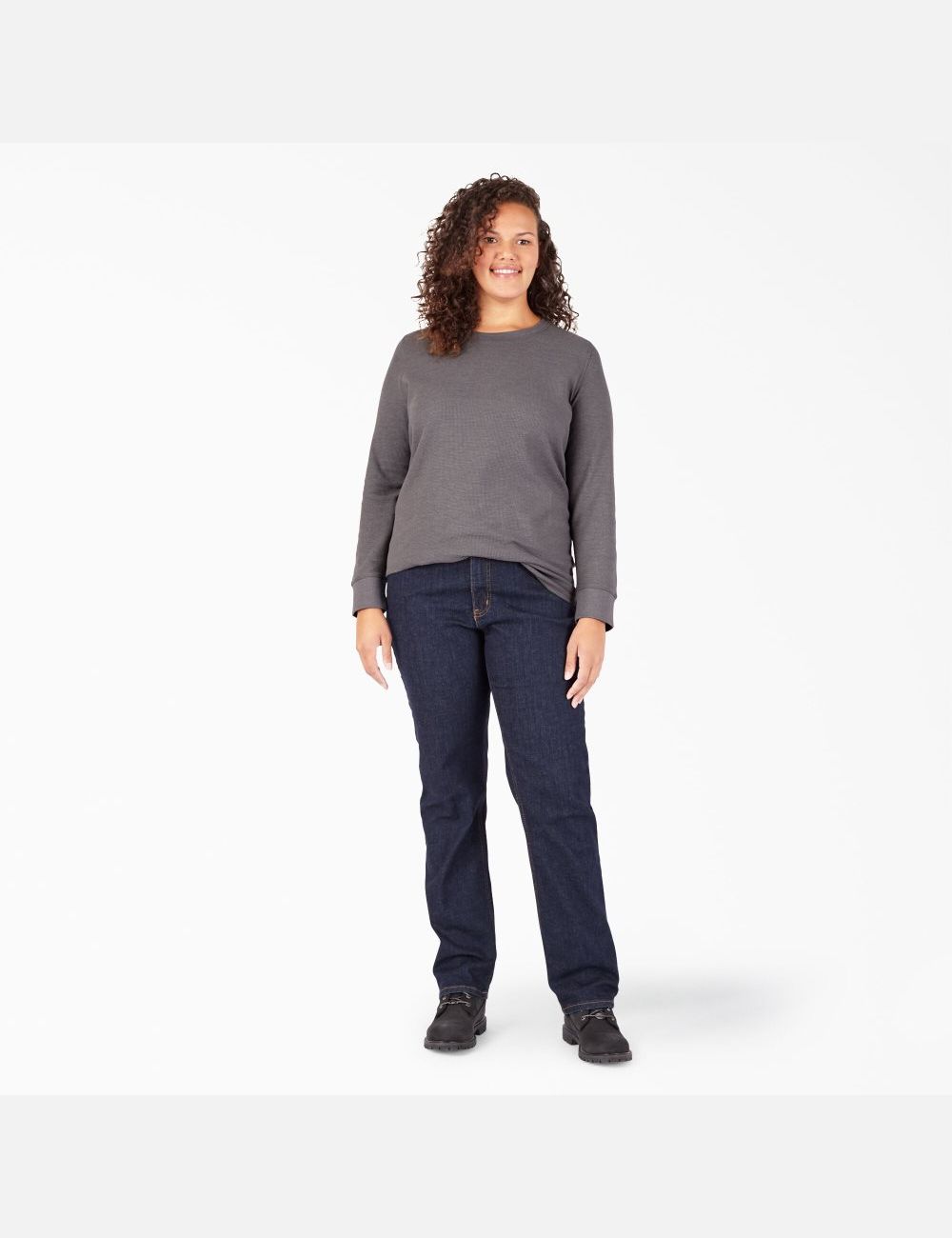 Graphite Gray Dickies Plus Thermal Tops | 137QTCSEU